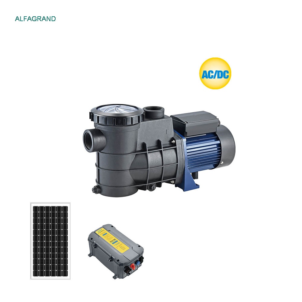AC DC solar plastic swiming pool pump 72v with controller