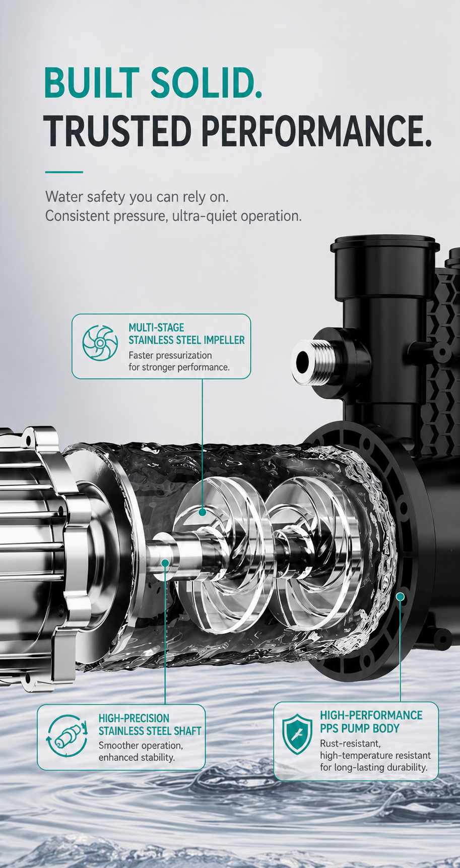 AIGP400 variable frequency booster pump installation and structure details